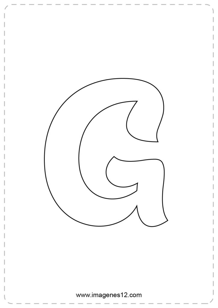 letras g para imprimir