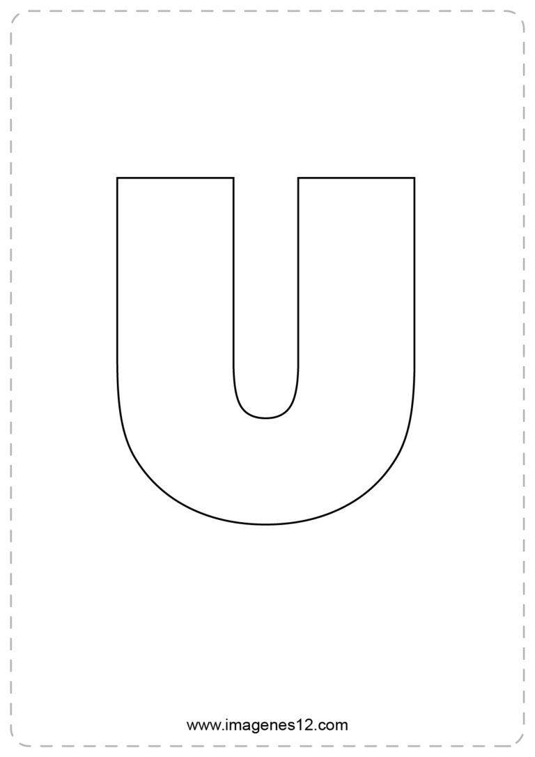 Letra U para imprimir - Imagenes12