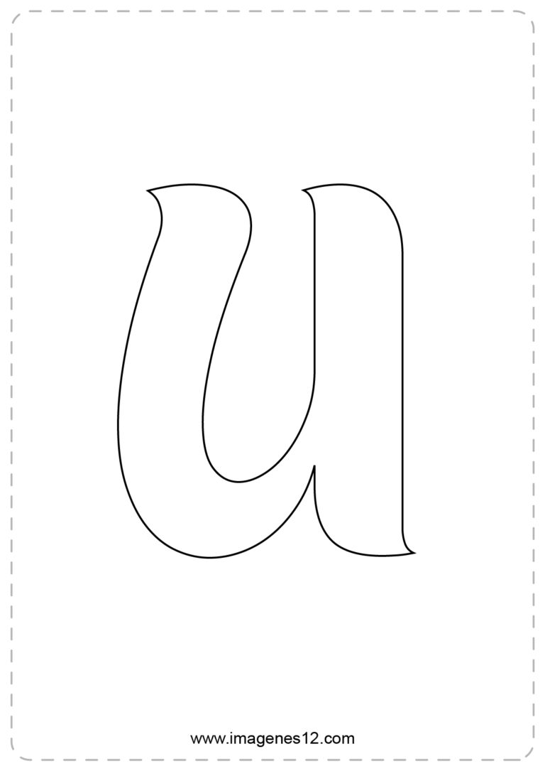 Letra U para imprimir - Imagenes12