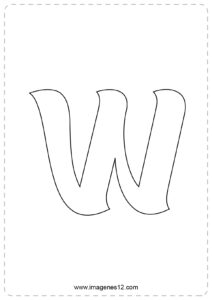 plantillas de letras w