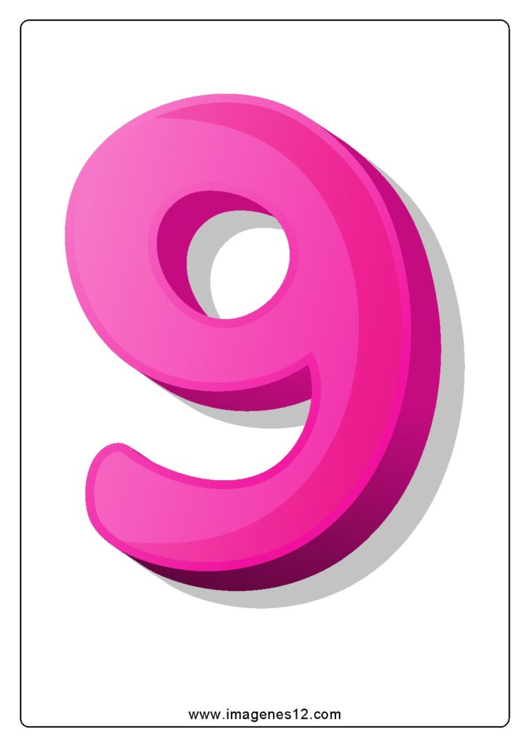 📒 Número 9 para imprimir🥇【PDF】🥇