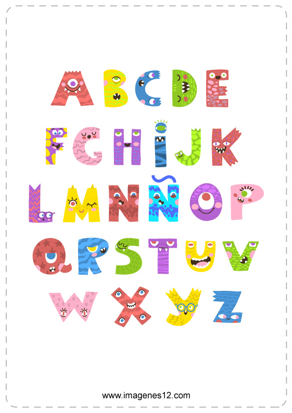 letras del abecedario PDF