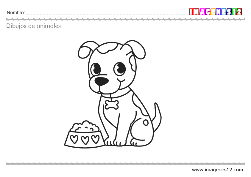 Dibujos de animales para colorear en pdf