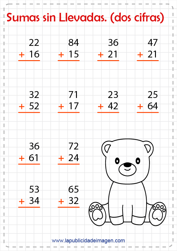 Sumas sin llevadas
