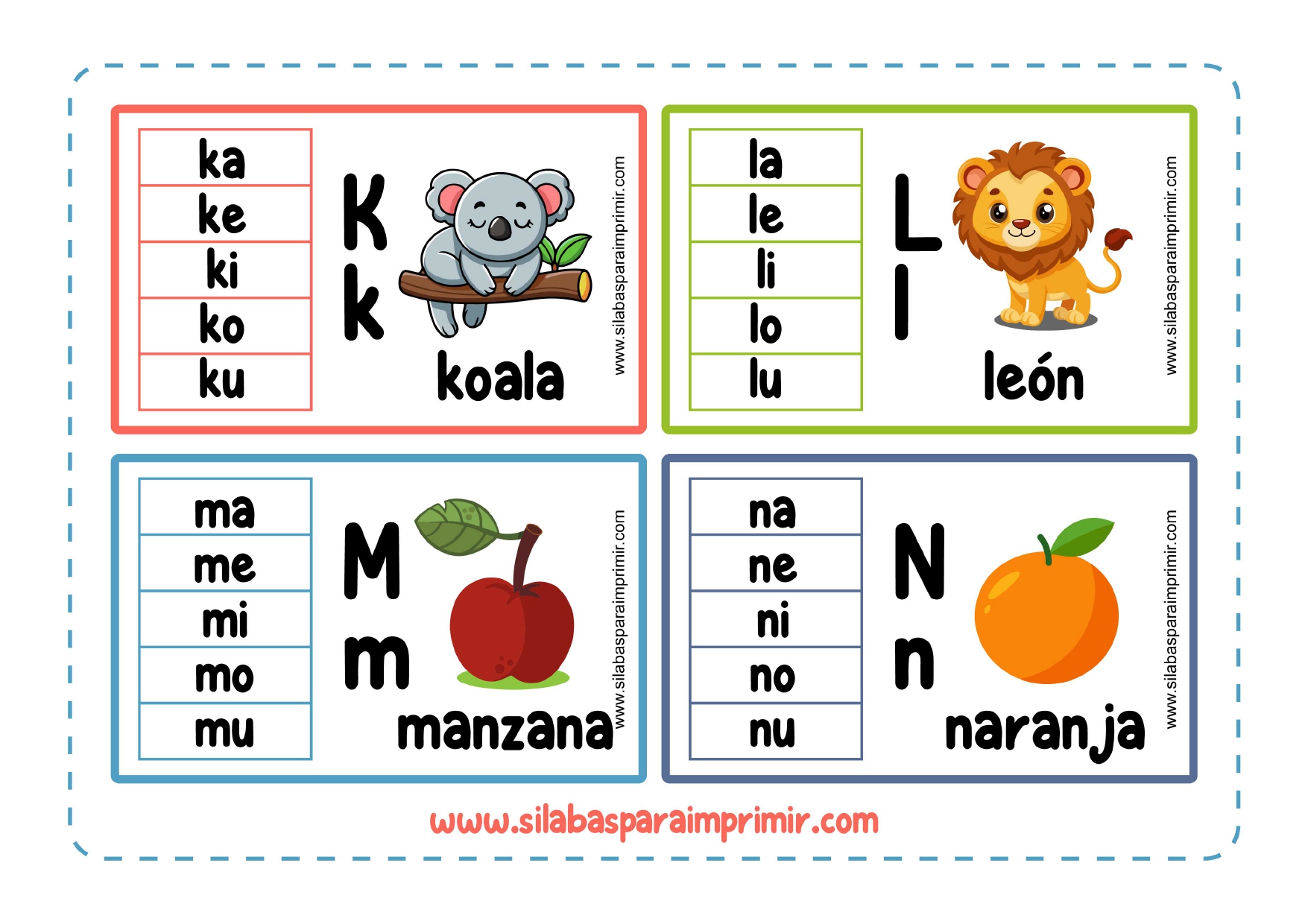mi llavero de silabas