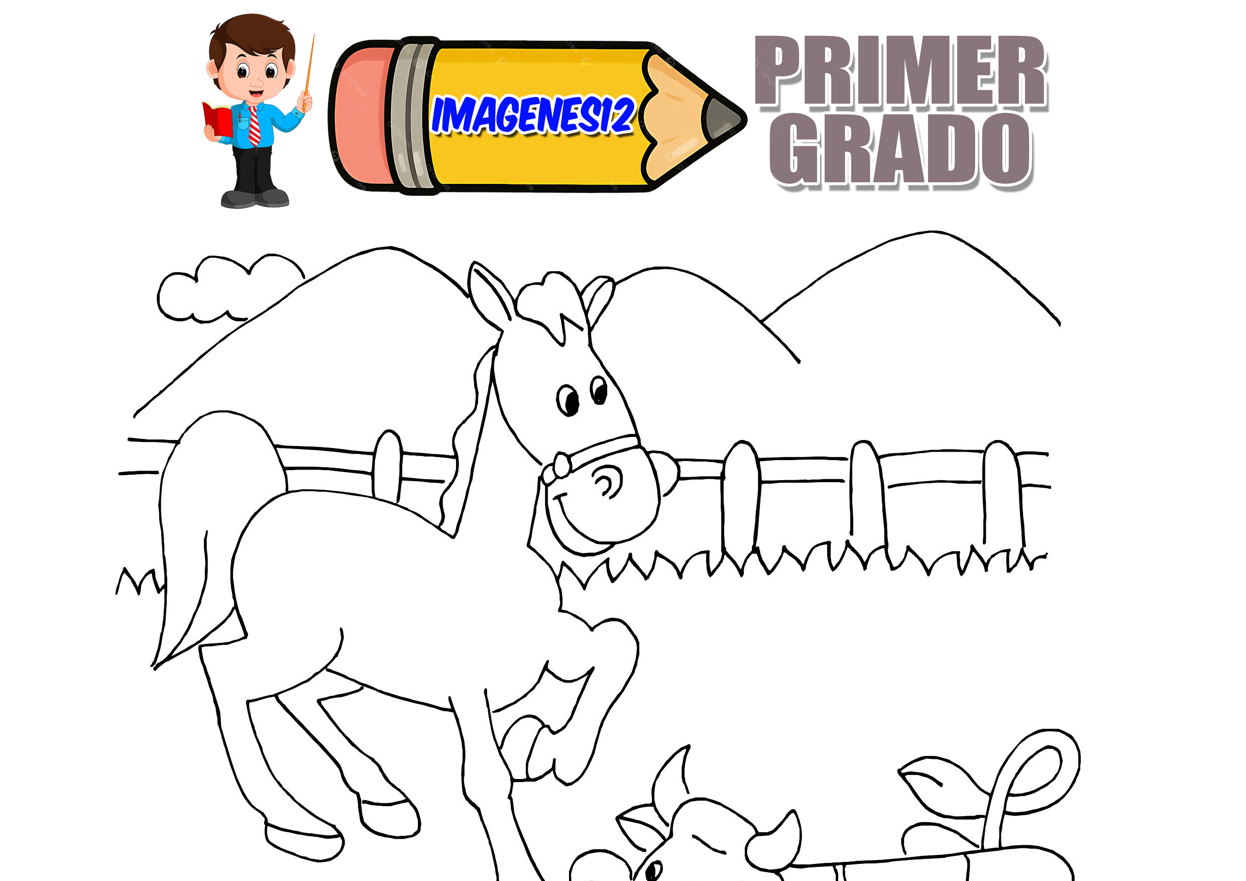 Animales de granja para niños