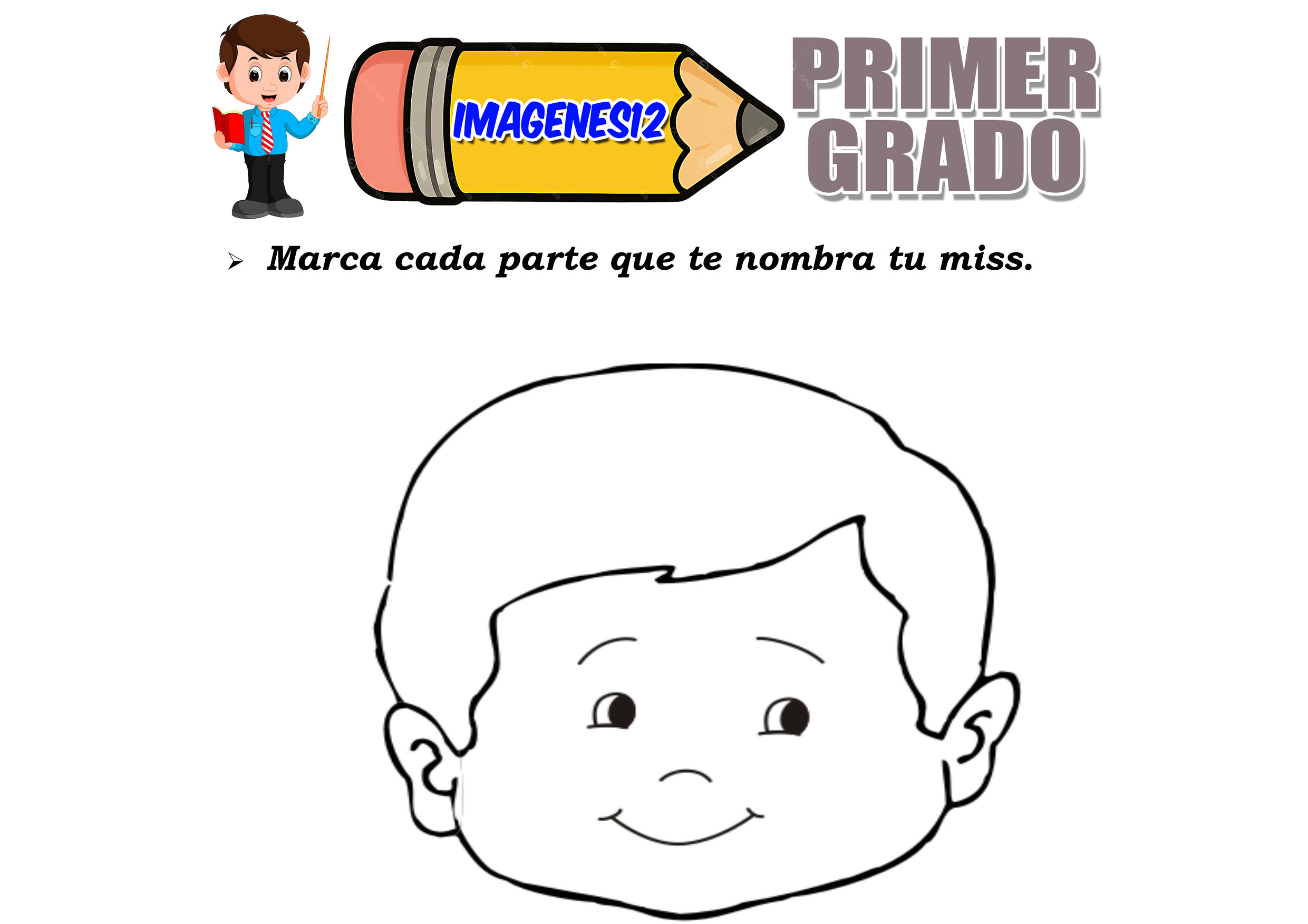 Partes de la cara para niños