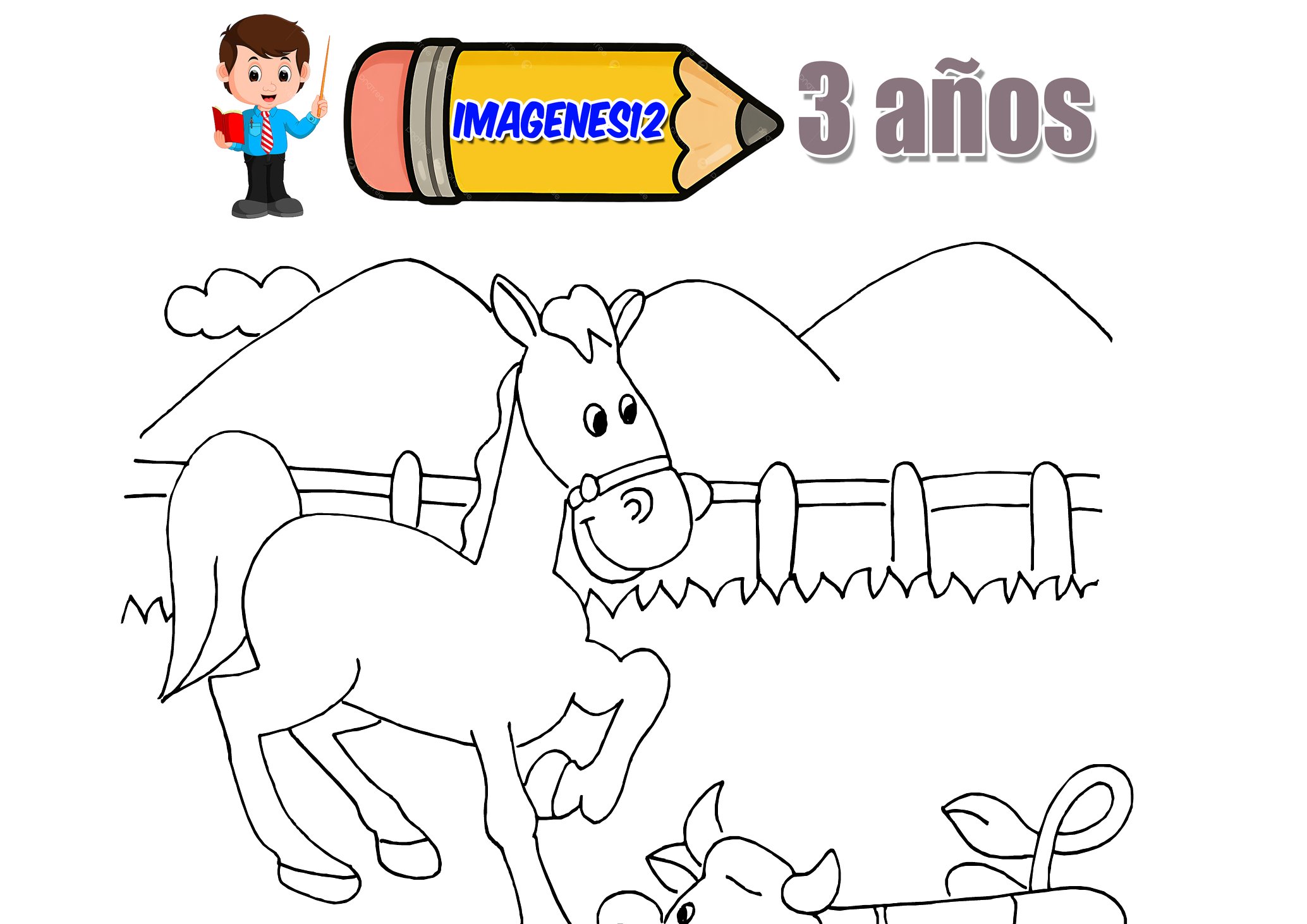 Animales de granja para niños