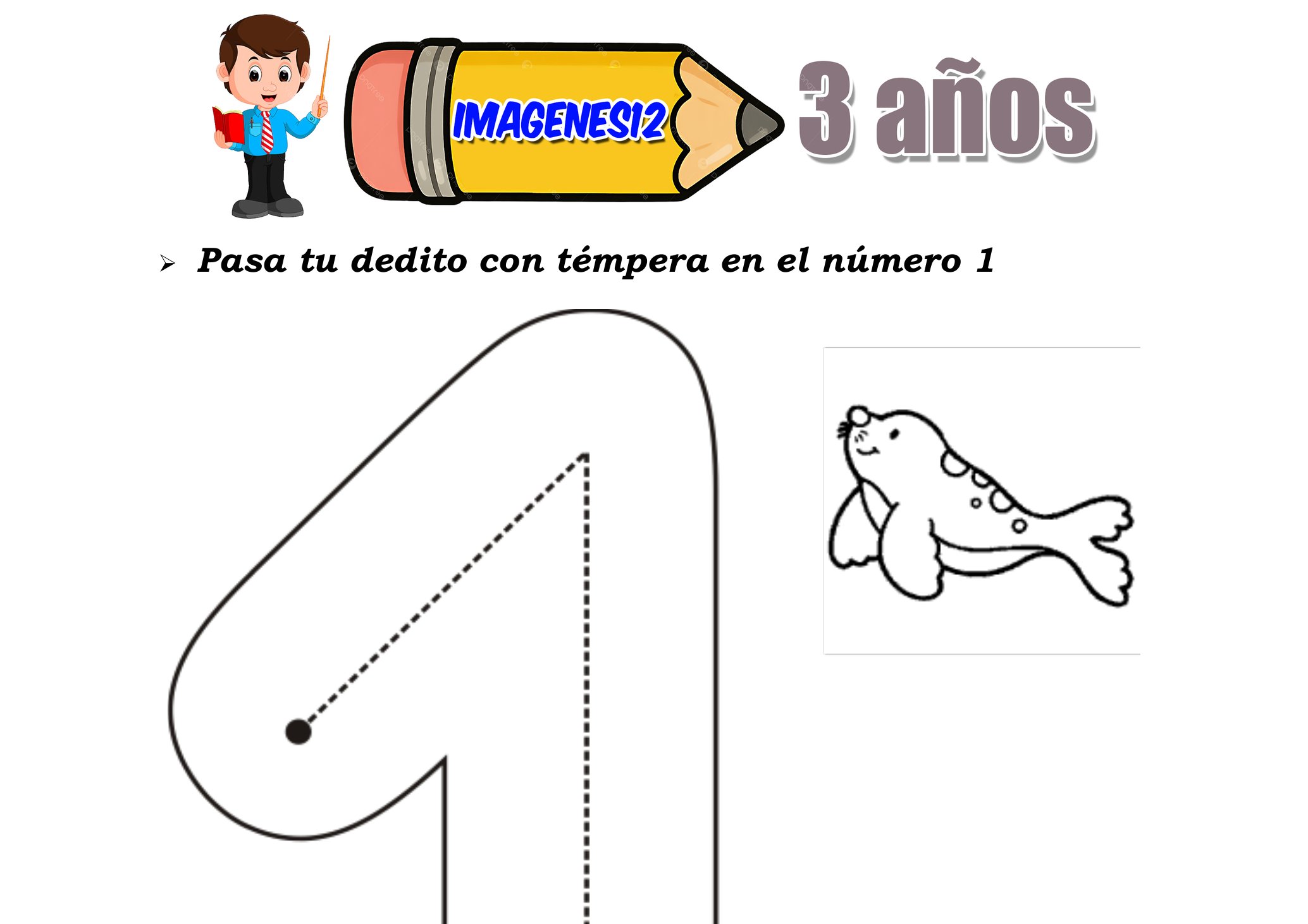 Aprender el número 1