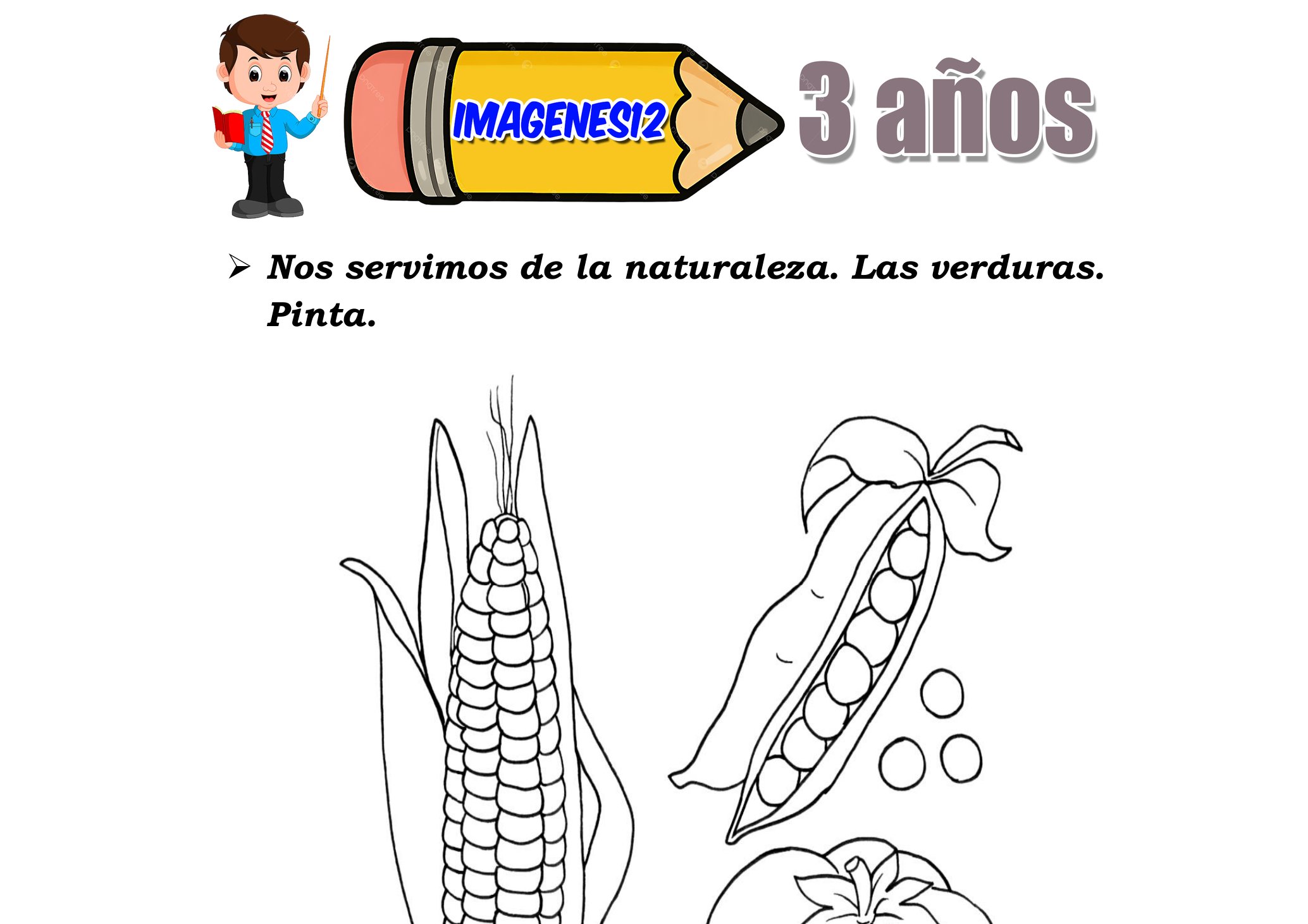Las verduras para niños