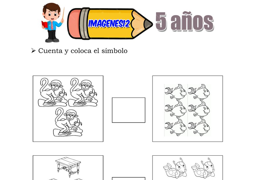 Mayor menor igual para aprender