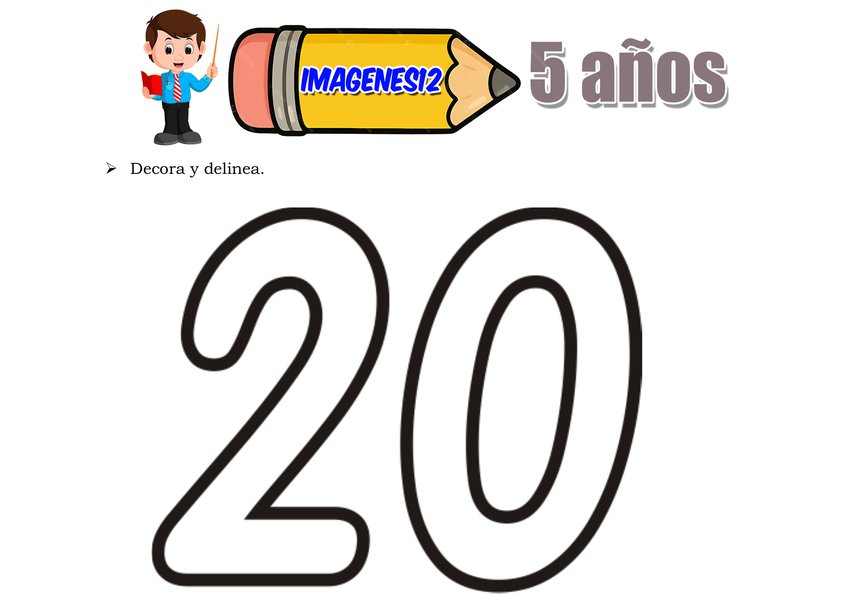Número 15 para trazar