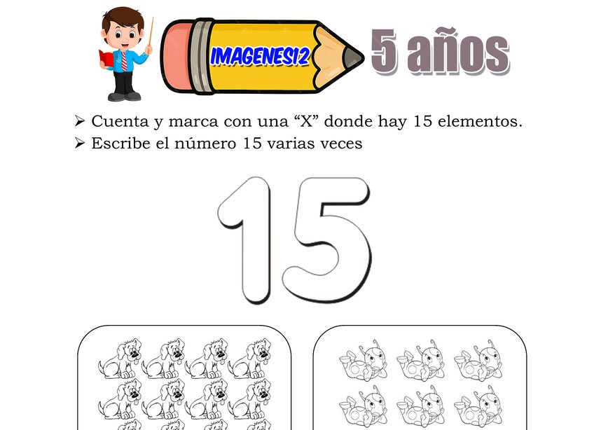 Número 4 para pintar
