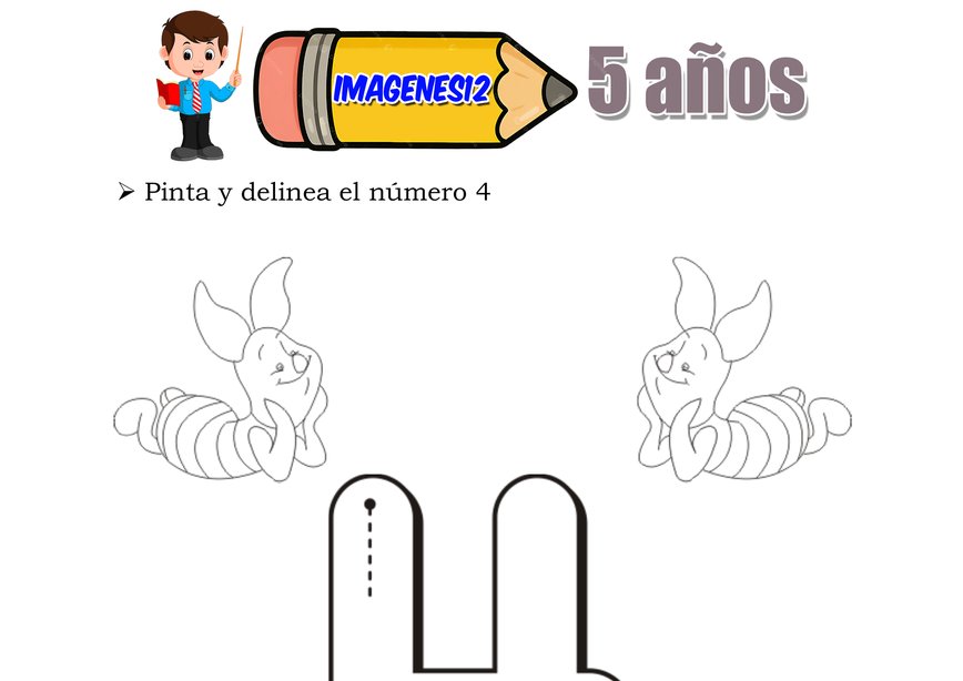 Número 40 para pintar