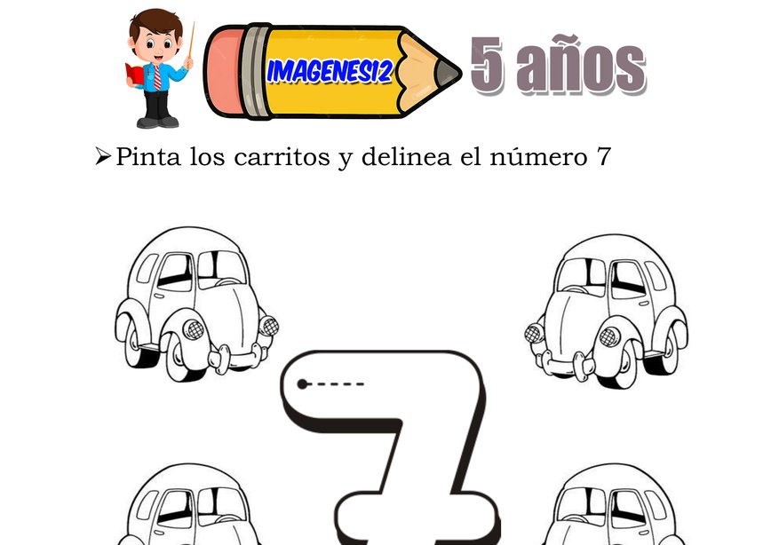 Número 8 para pintar