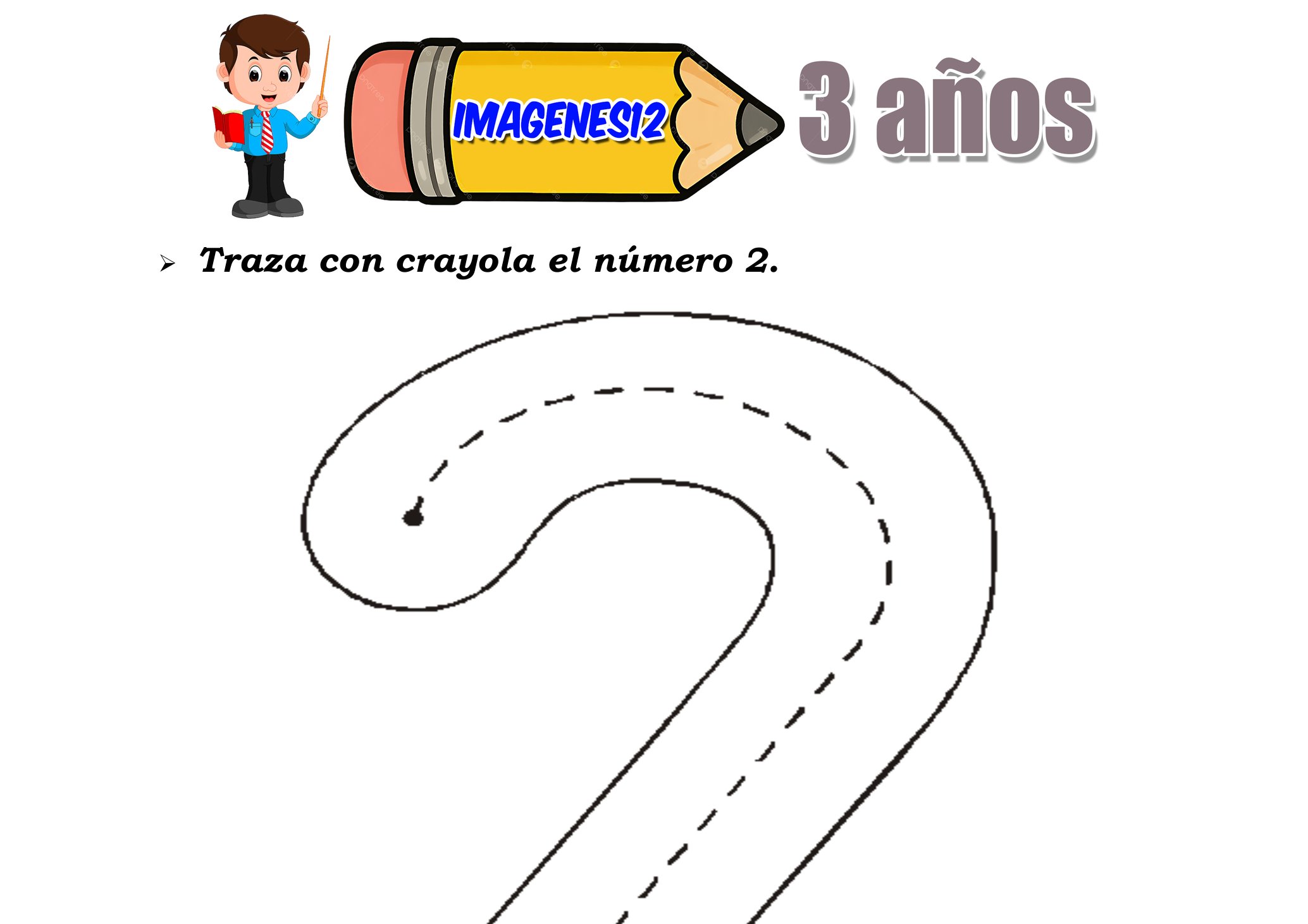 Reconocer el número 2