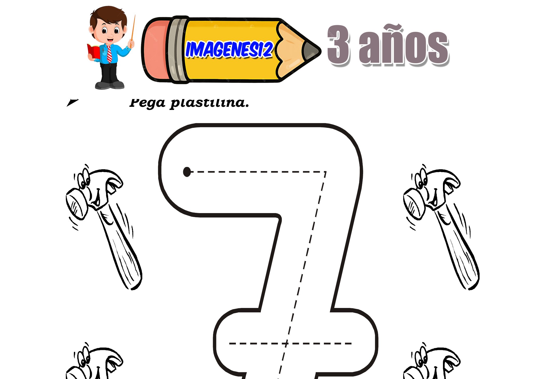 Reconocer el número 7